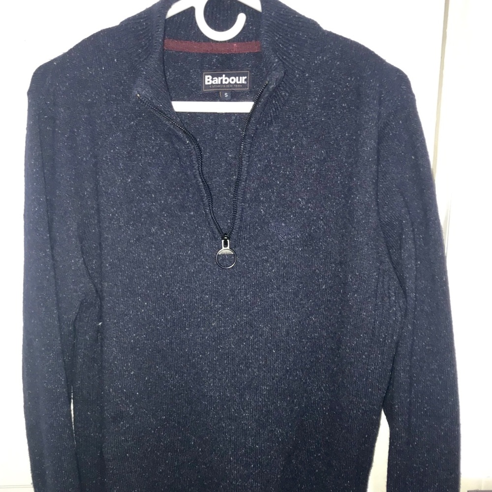 Barbour quarter-zip sweater!!